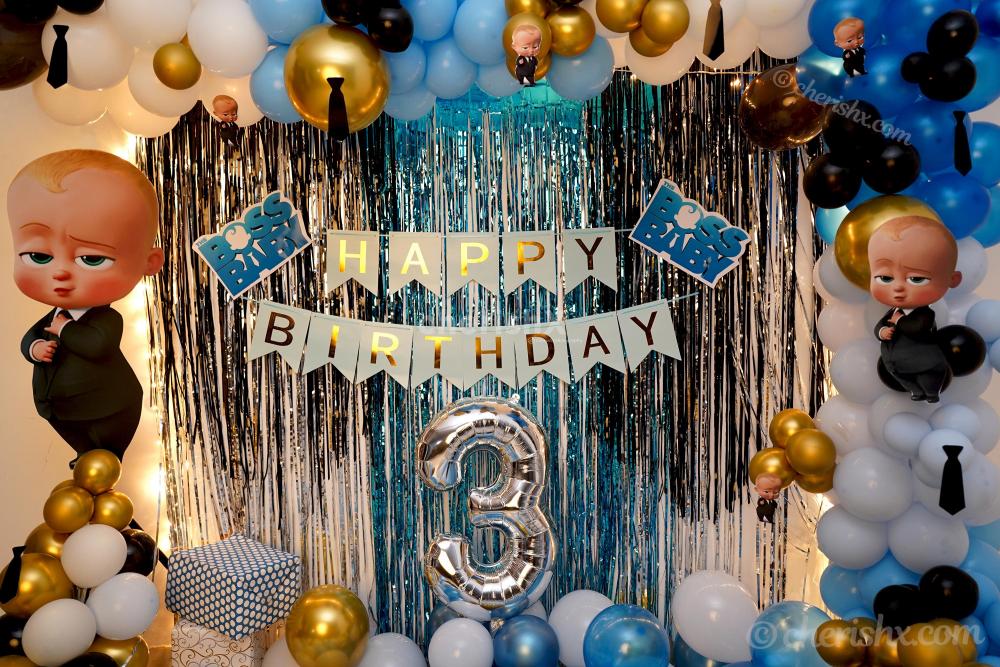 Book CherishX's Boss Baby Theme Decor and throw an amazing birthday bash for your child!