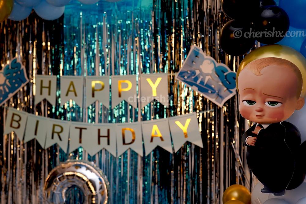 Make your child's birthday amazing with CherishX's Boss Baby Theme Decor