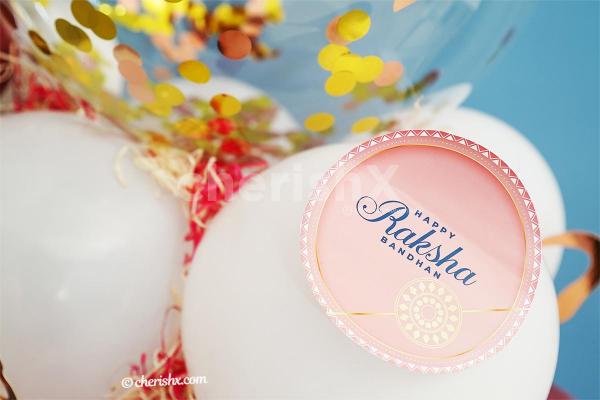 A beautiful Raksha Bandhan Balloon Bouquet Gift.