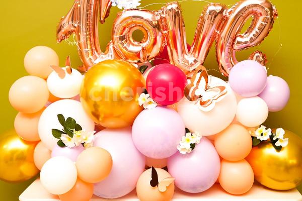 An exquisite balloon bunch curated for Karwa Chauth by CherishX!