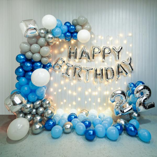 Blue Bliss Birthday Bash decoration is a perfect blend of elegance and a mesmerizing set-up.