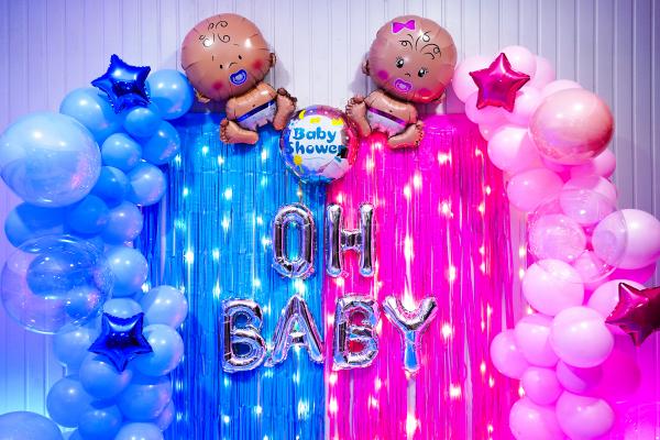 Celebrate the joy of new beginnings with our captivating Half and Half Baby Shower Decorations.