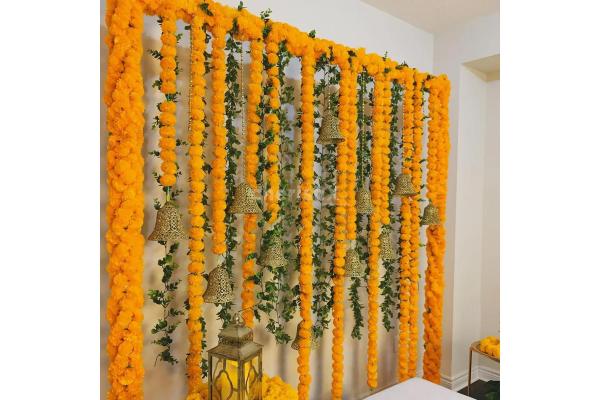 The garlands are an appealing addition to wedding ceremonies