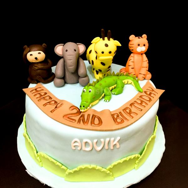 Forest Animal Birthday Cake - Recipes Inspired by Mom