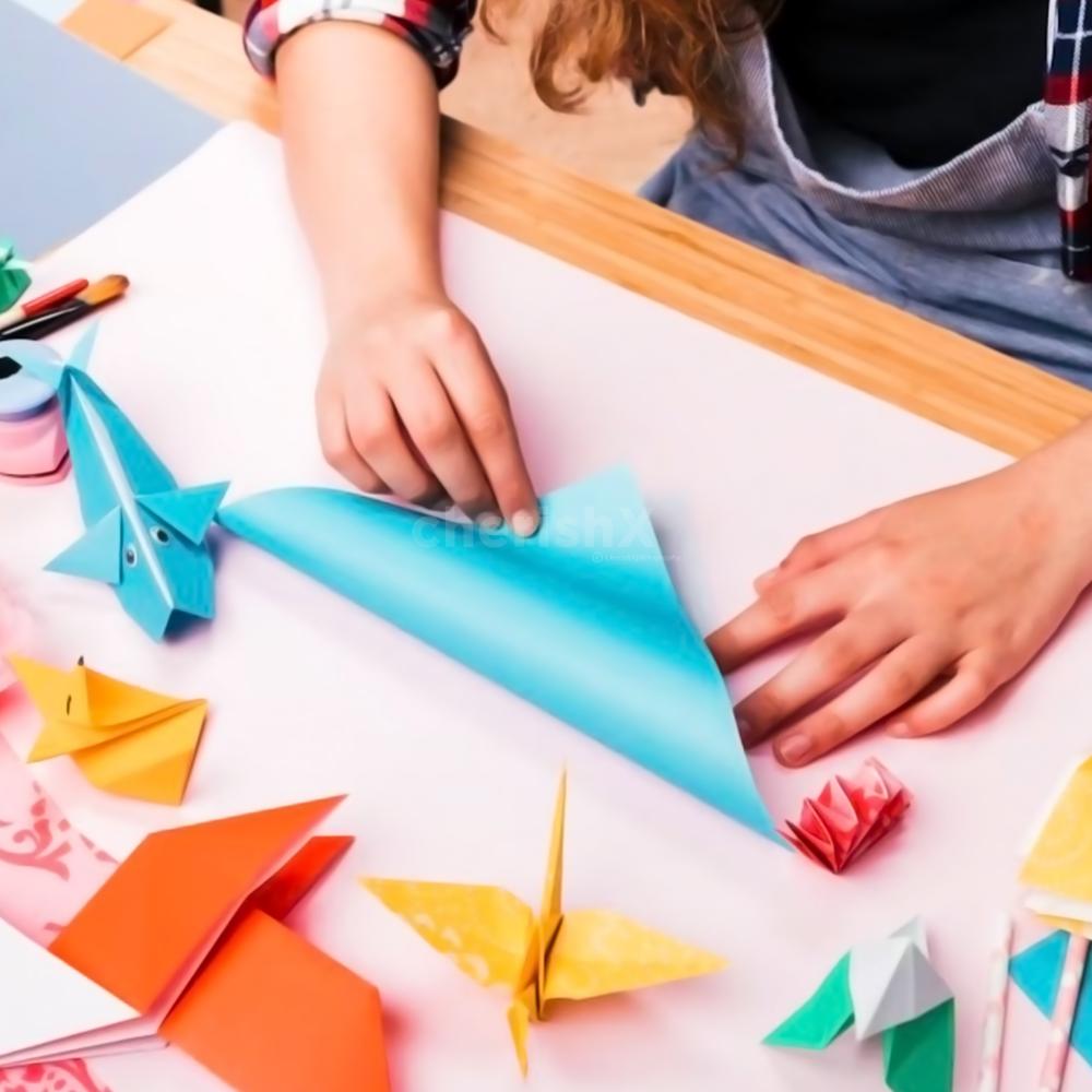 Our engaging Origami Craft Activity captivates kids with colourful butterflies, cute cartoons, and vibrant flowers.