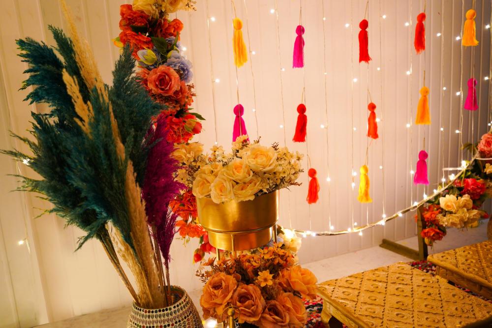 Immerse in the serene ambiance created by our Ganpati decorations, a perfect blend of spirituality and aesthetic charm.