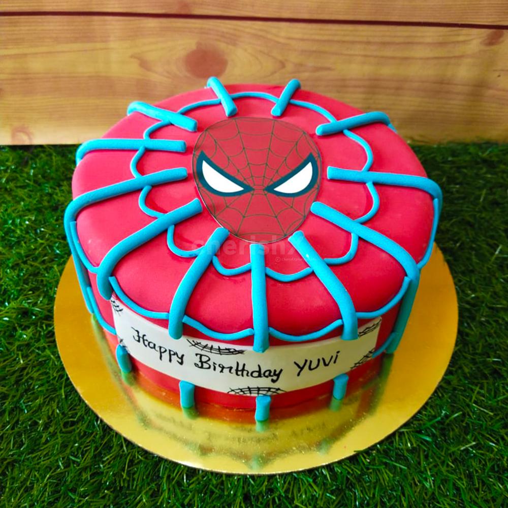 Spidy Face Theme Cake Delivery In Delhi NCR