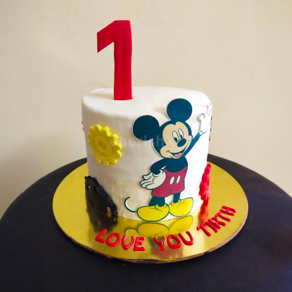 Mickey Mouse tier cake – Creme Castle