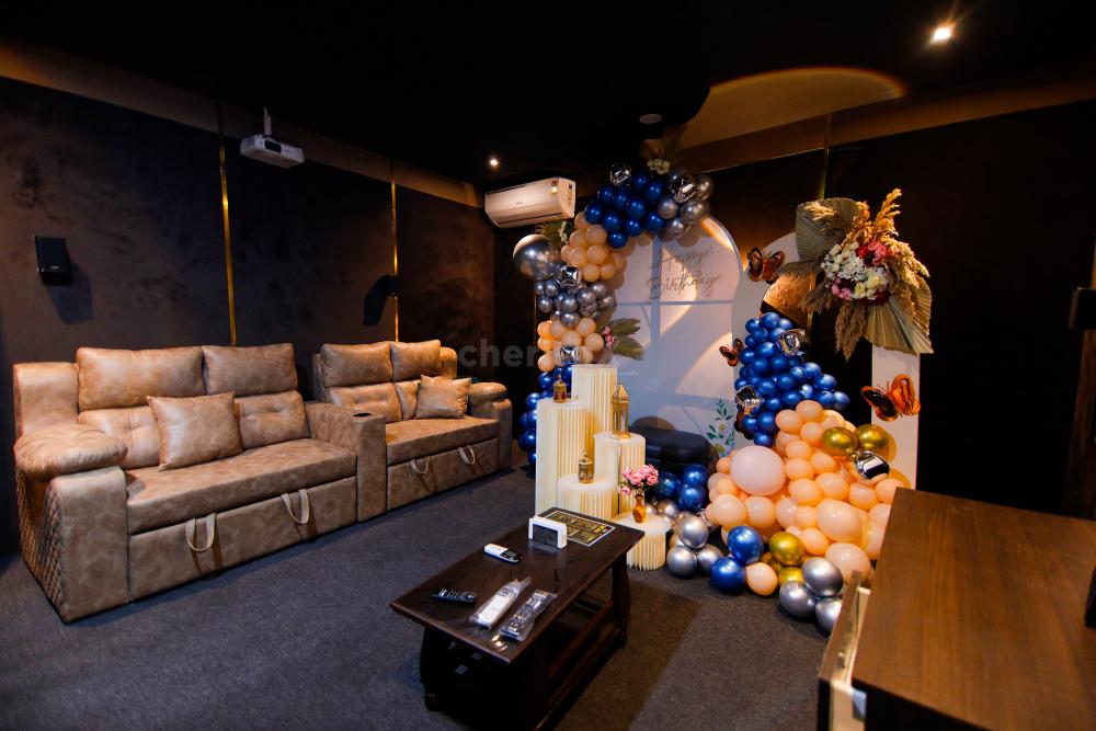 Experience the allure of our Private Show Movie set up, adorned with a personalized neon light.