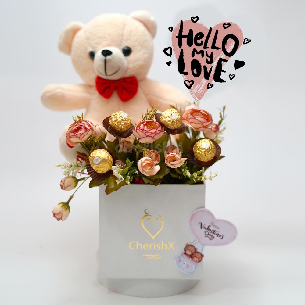 This exclusive Teddy Day gift features a charming Teddy Bear.