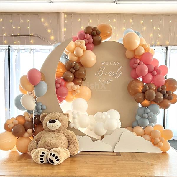 Baby shower party multicolor decoration at home