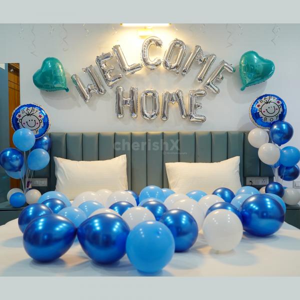 Baby boy welcome decoration