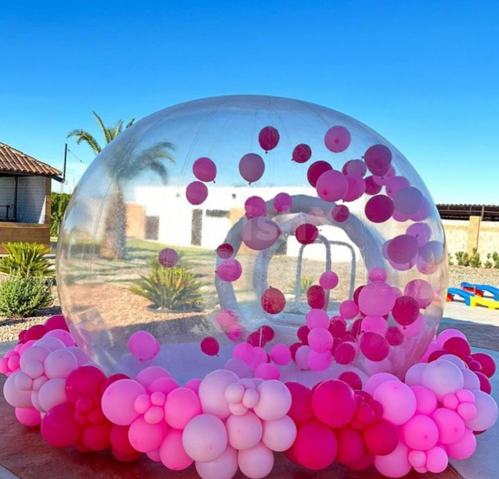 Outdoor bubble house for kids birthday ideas