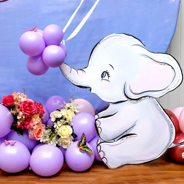 Pink & Purple Elephant Fiesta: Balloon Decor