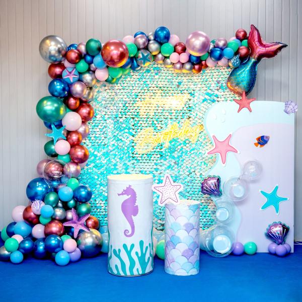 Enchanting Mermaid Birthday Balloon Decor: Undersea Magic!