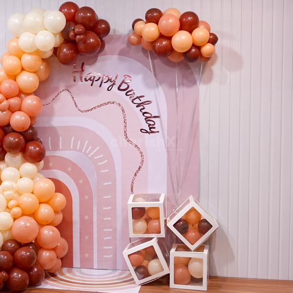 Elevate your celebration with the enchanting beauty of boho chic balloons