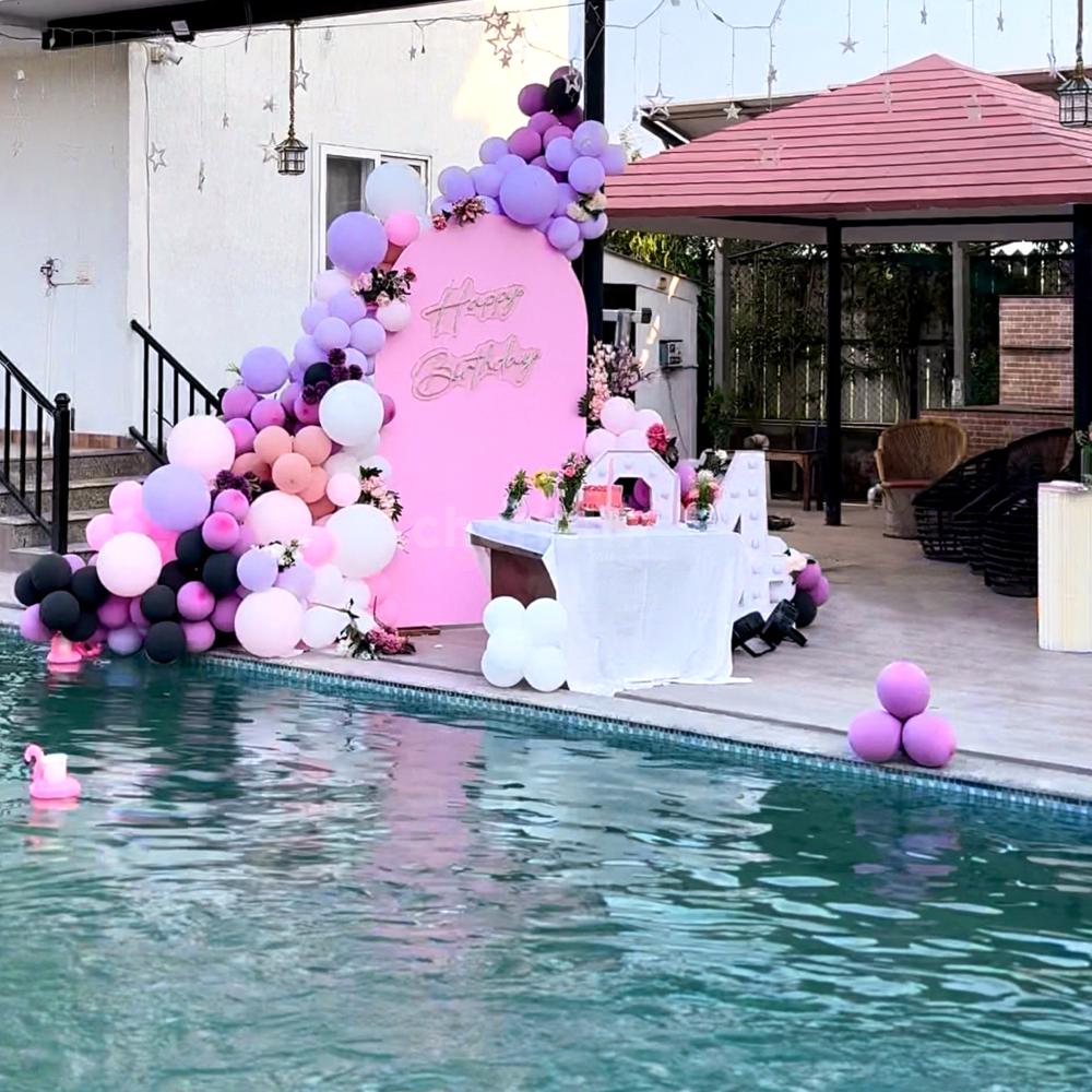 Birthday Party Pool Decoration