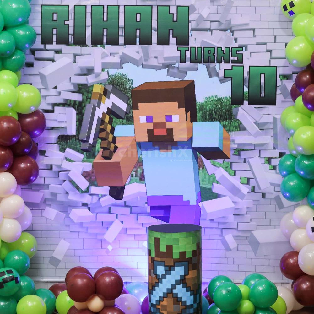 Kid’s Minecraft Theme Party