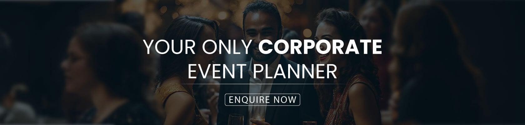 Expert corporate event planners offering decorations, employee engagement, catering, gifts, and photography services