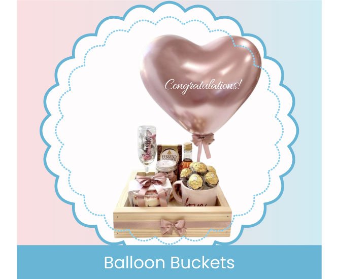 Buy Special Balloon Bouquets and Balloon Buckets for Baby Shower