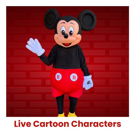 Popular Live Cartoon Characters for Birthday Parties