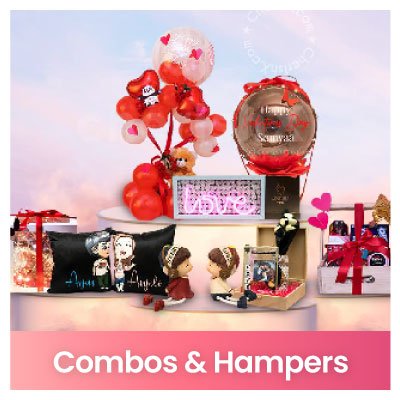 Find the perfect way to say 'I love you' with our exclusive Valentine's Day Gift Combos and Hampers
